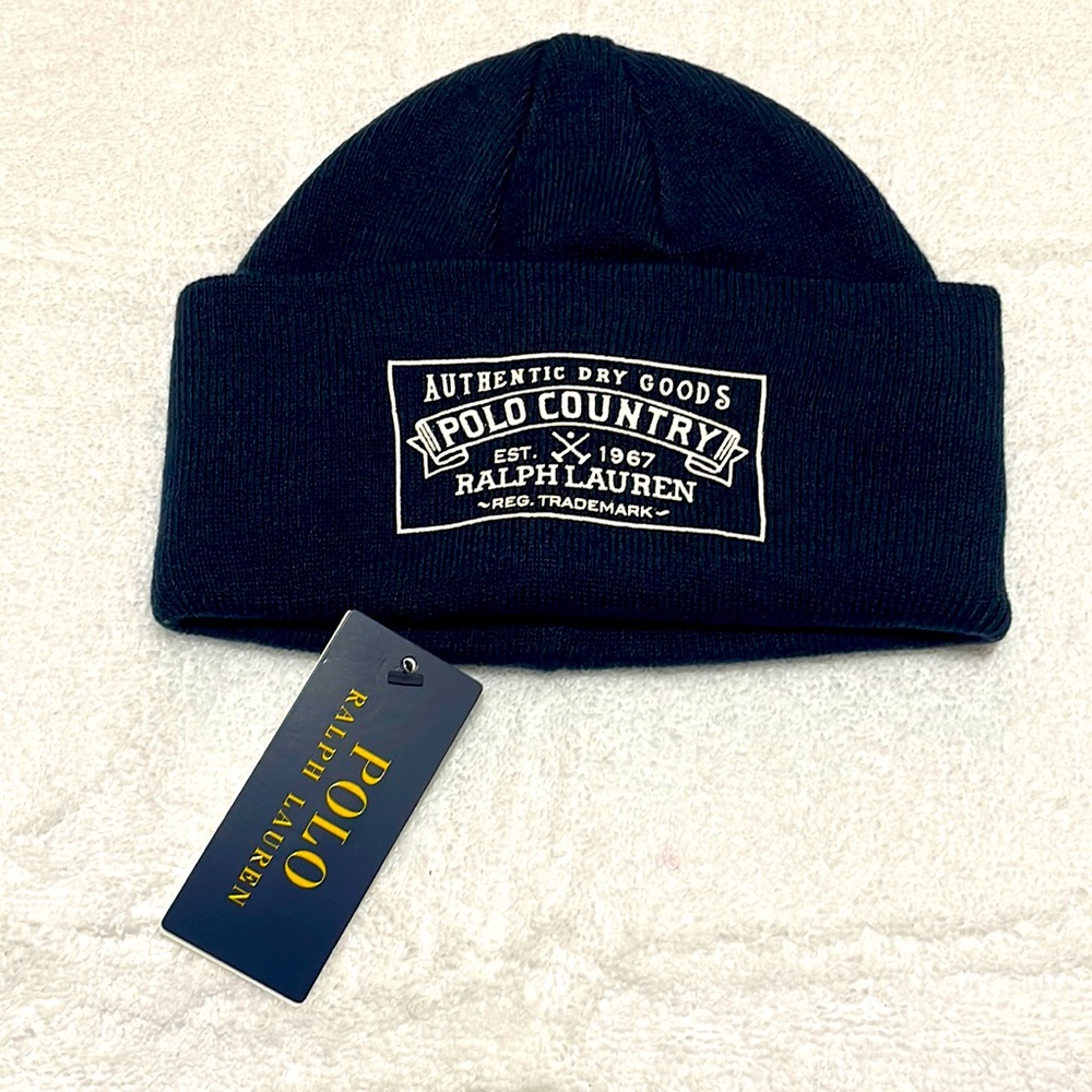 Polo by Ralph Lauren Polo Navy Country Beanie. - Picture 2 of 3